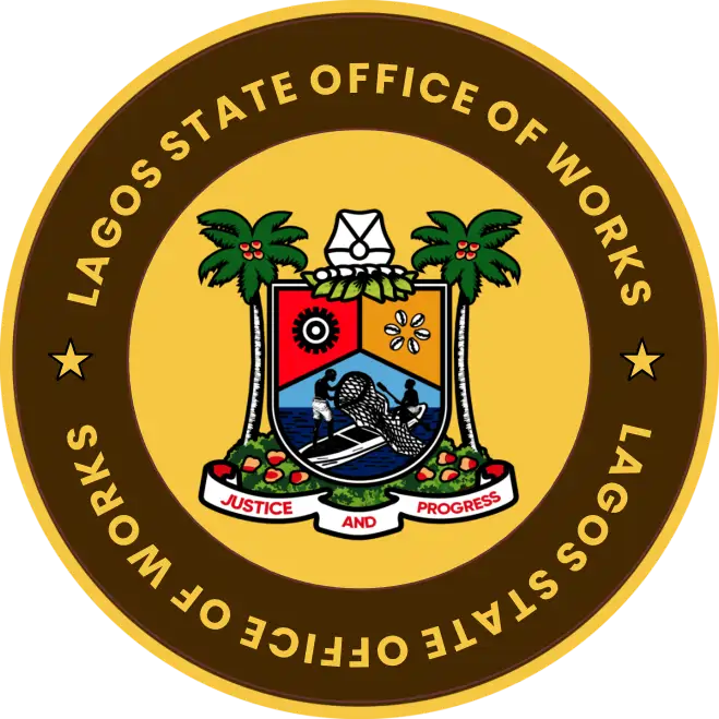 Lagos State Office of Works Lagos State Office of Works Logo, an arm of the Ministry of Works and Infrastructure, Lagos state
