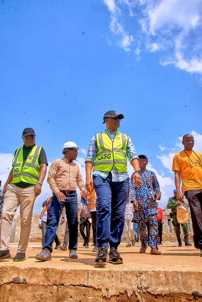 Lagos State Special Adviser Works and Infrastructure on inspection at the Epe Project